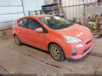  Salvage Toyota Prius c