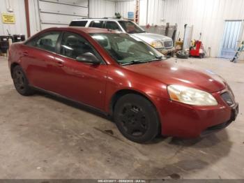  Salvage Pontiac G6