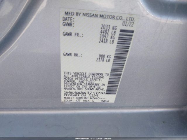 Nissan Altima Sv Intelligent Awd Image 4