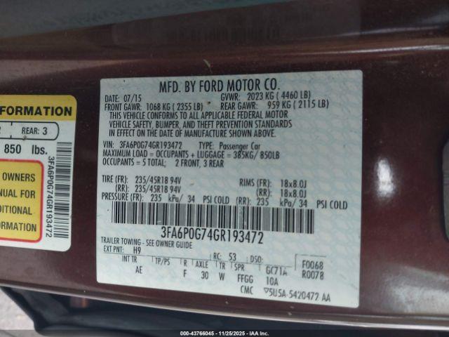 Ford Fusion S Image 10