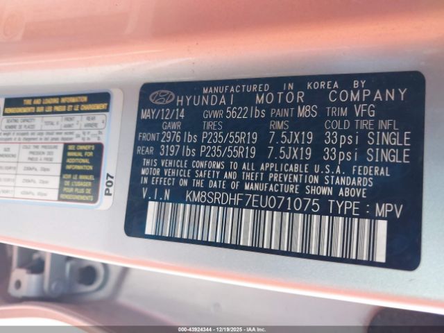 Hyundai SANTA FE Limited Image 10