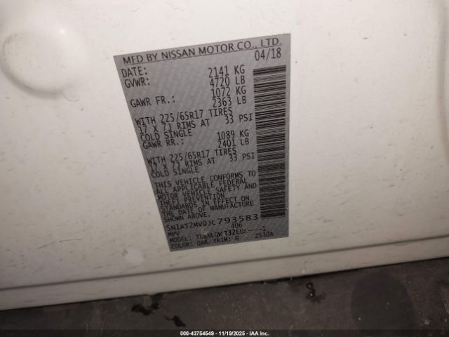 Nissan Rogue Sv Image 9