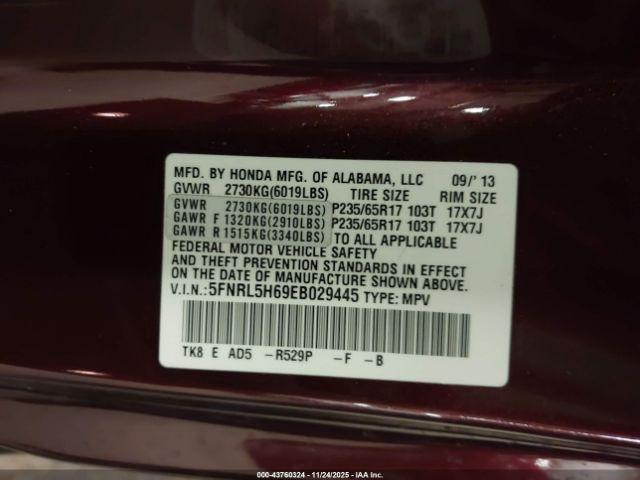 Honda Odyssey Ex-l Image 10